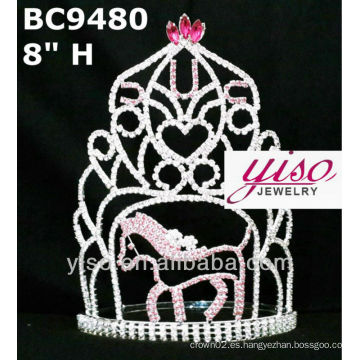 Tiara del rhinestone del caballo